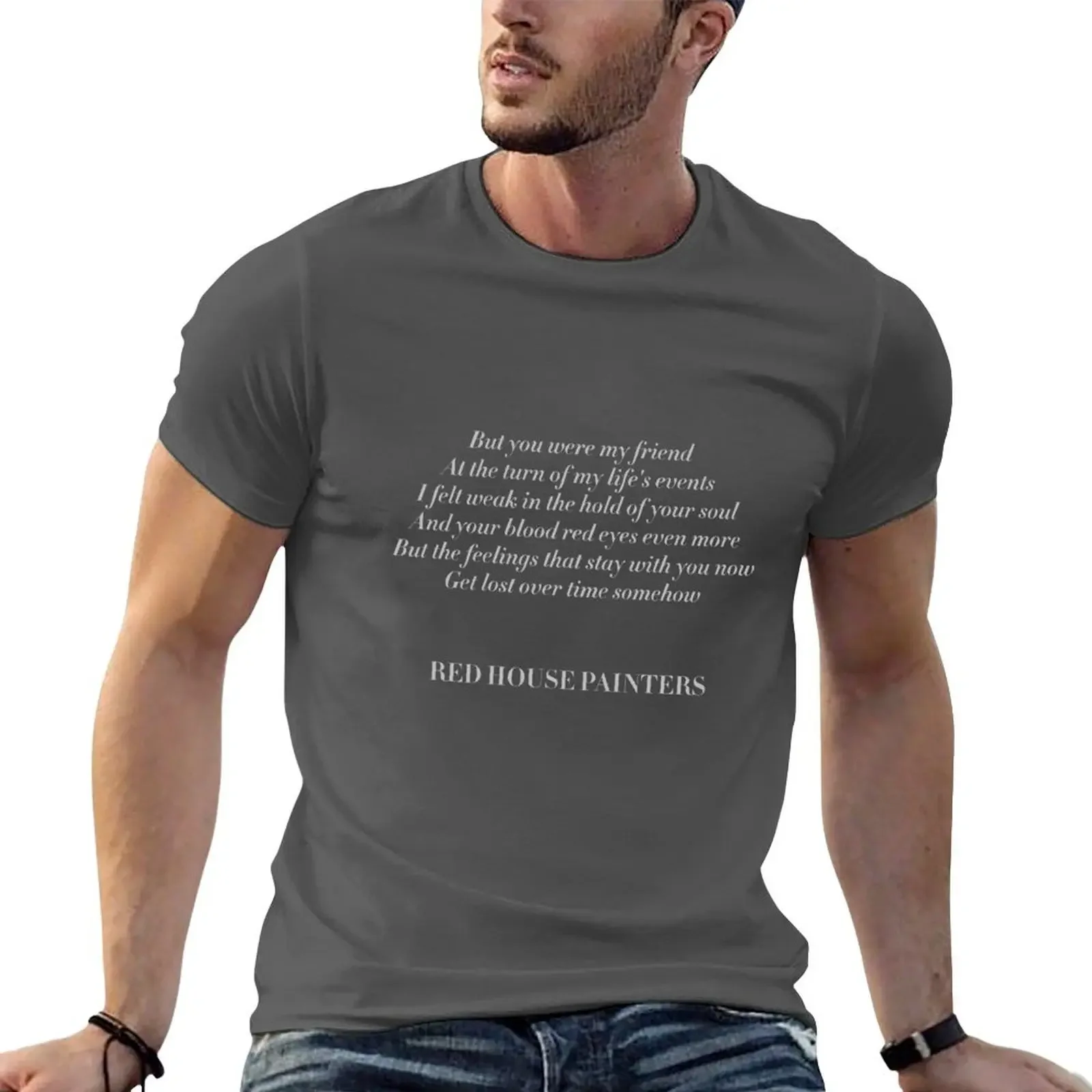 TRAILWAYS LYRICS T-shirt anime animal prinfor boys Men's t-shirt