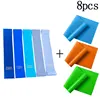 6pcs/8pcs Yoga Belt Fitness Men's Strength Training Rally Belt Sports Belt Women's Fitness Resistance Belt Set 6