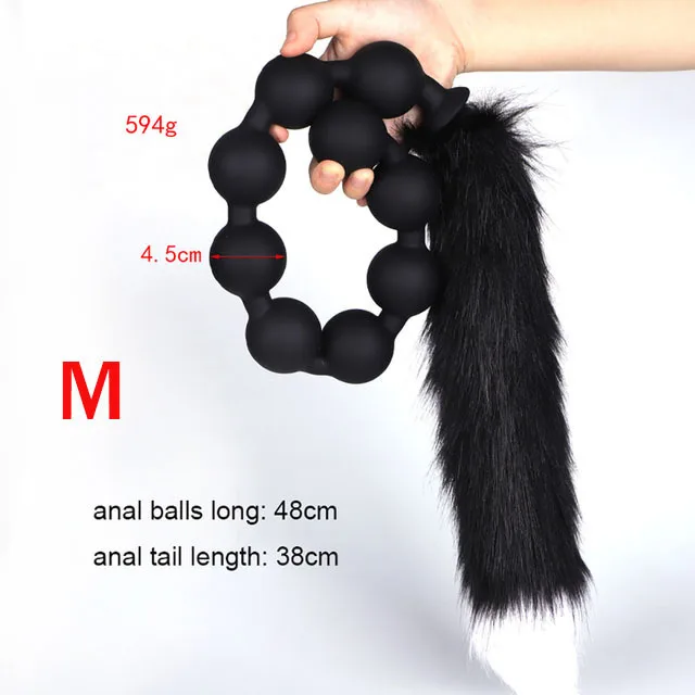 Beads Tails Black M