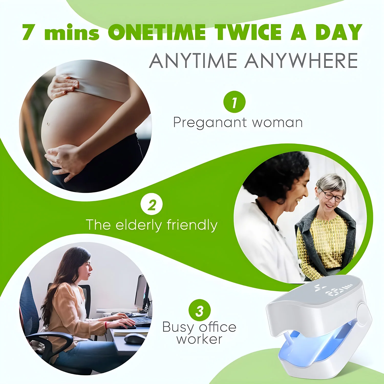 Masa yüzeyinde duran tırnak tedavi cihazı