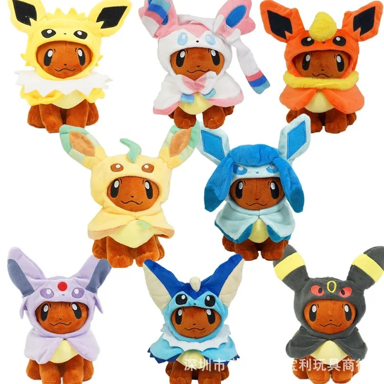 Pokemon Peluche Eevee Cosplay Pikachu Peluche Bambola Umbreon Espeon Jolteon Vaporeon Sylvion Flareon Peluche Bambola Regalo Di Natale