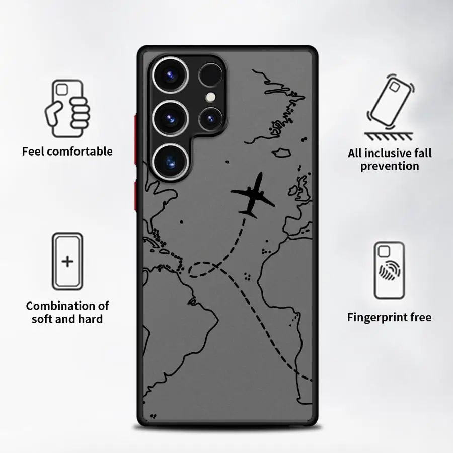 Topographic Line Airplane Design Phone Cover Case