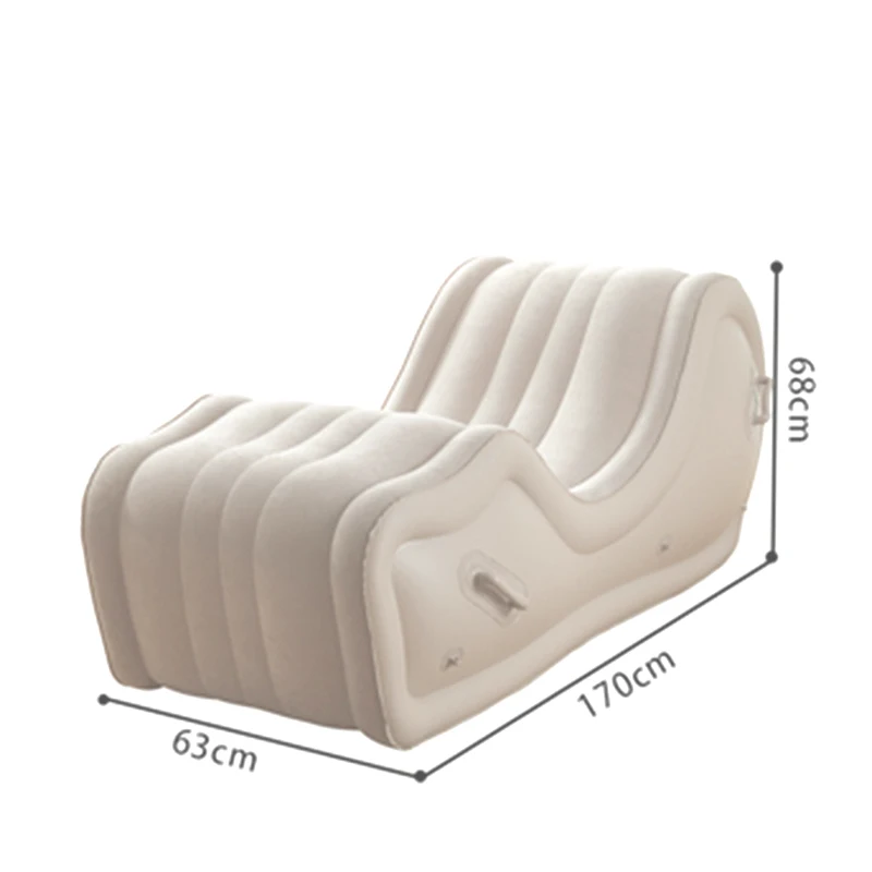 Inflatable Large Sofa Beds with Arm Travel Beach Camping Portable Air Cushion Lazy Sofa Outdoor Garden Furniture Lying Chair