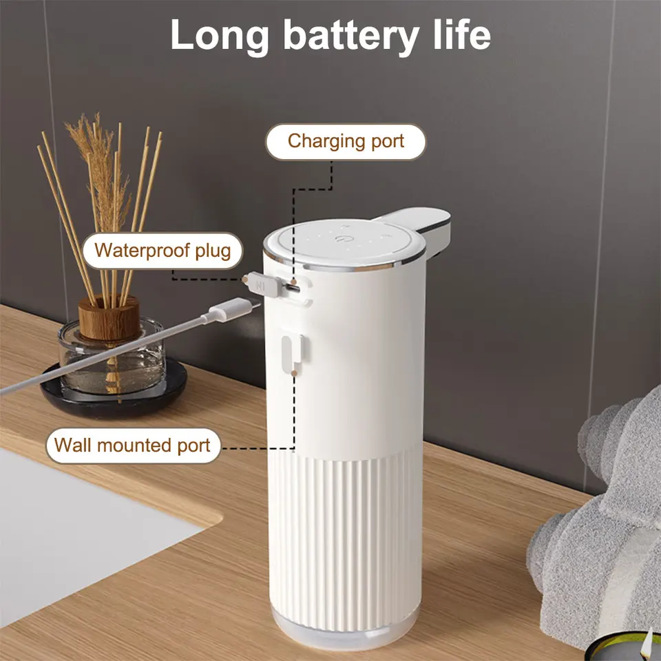 Touchless Automatic Foaming Soap Dispenser with Adjustable Levels