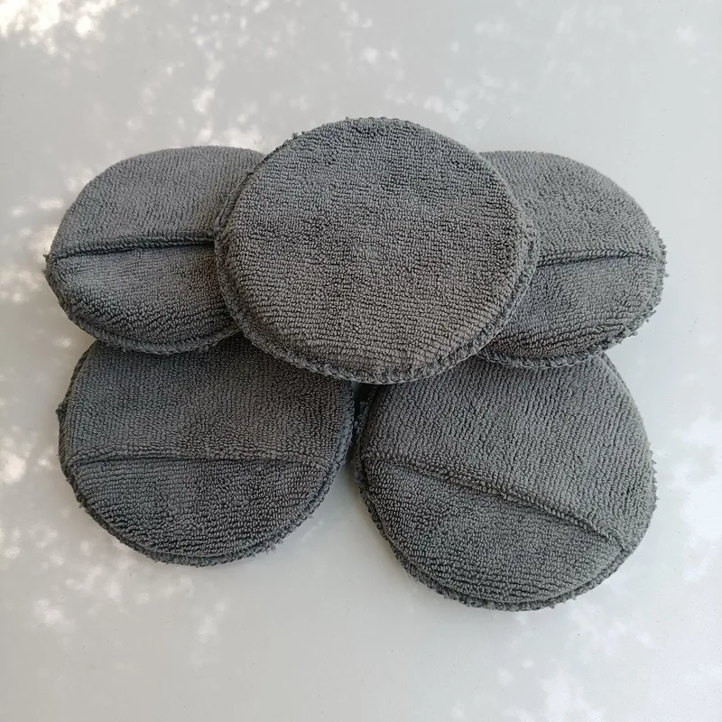 Microfibre polishing disc sponge disc sponge wipe 5 inch fibre towel cloth polishing car waxing cleaning beauty