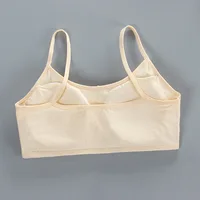 3 pièces adolescentes petits soutiens-gorge jeunes enfants sous-vêtements étudiant filles sans fil solide sous-vêtements enfants sport formation soutien-gorge gilet 4