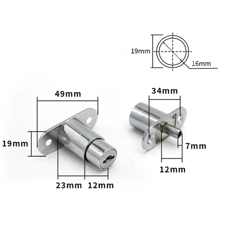Window Door Locks Drawer Push Lock Sliding Door Showcase Cupboard Cabinet Locks Window Security