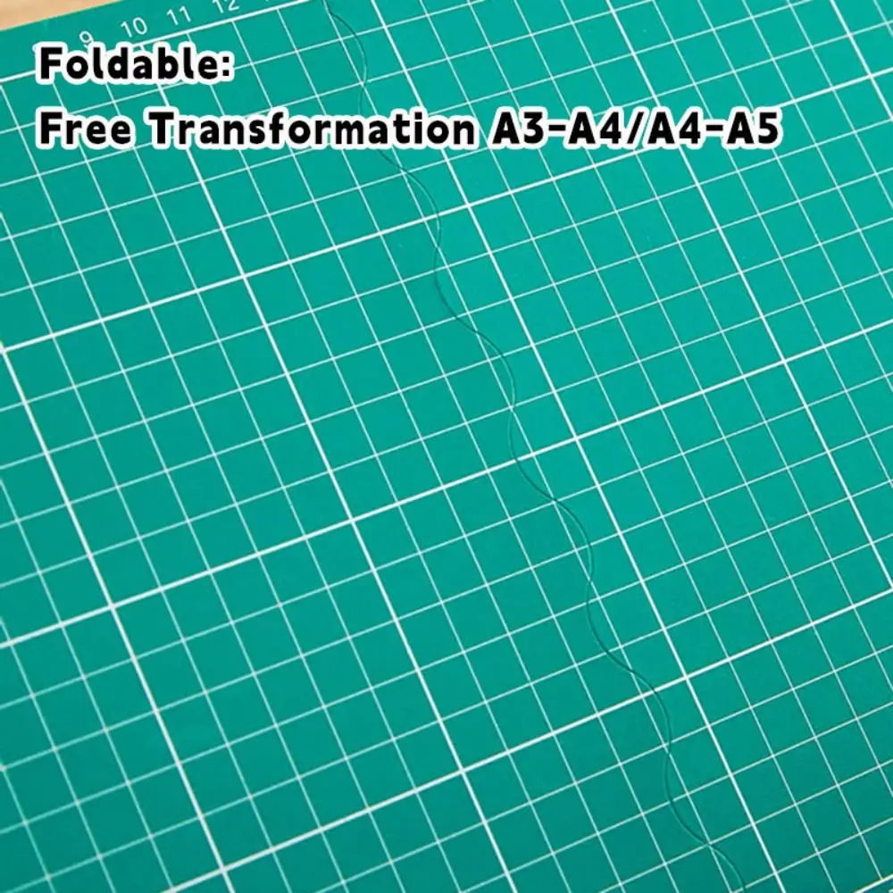 PVC 접이식 커팅 패드 A3-A4/A4-A5 사이즈 전환 가능 접이식 커팅 매트 수동 DIY 공예 작업대 패치워크 커팅 패드