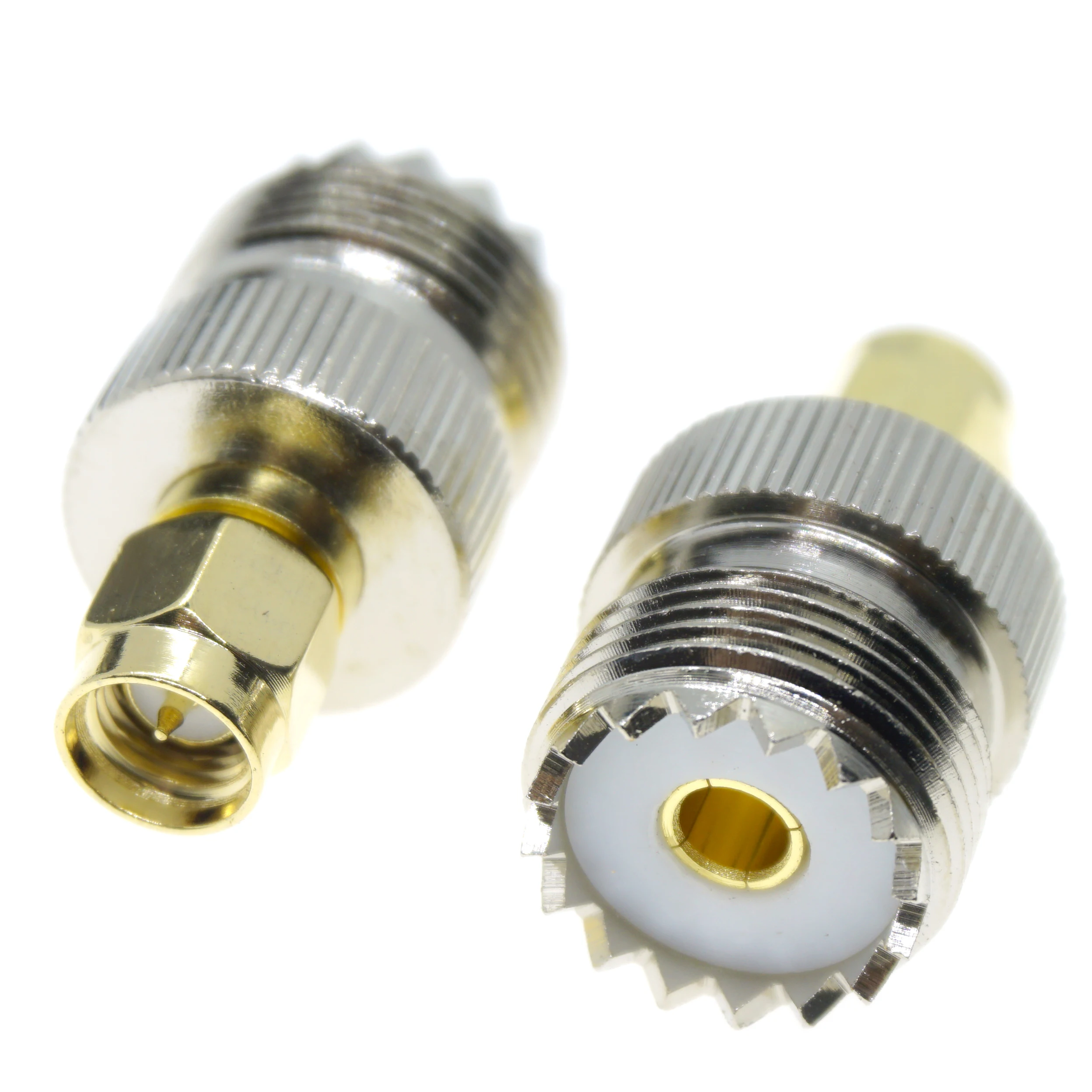 1Piece SMA Male To UHF SO-239 Female SO-239 SO 239 Plug RF Coax Connector PL-259 Coaxial Adapter