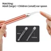 LED Light Ear Pick Ear Wax Removal Ear Cleaner Set Earpick Nose Clean Tweezers Picks Wax Remover Baby Adults Ear Care Set 2