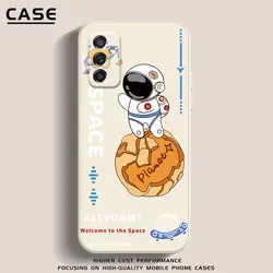 Astronaut Design Silicone Phone Case for Samsung M40S (WH-MF0110)