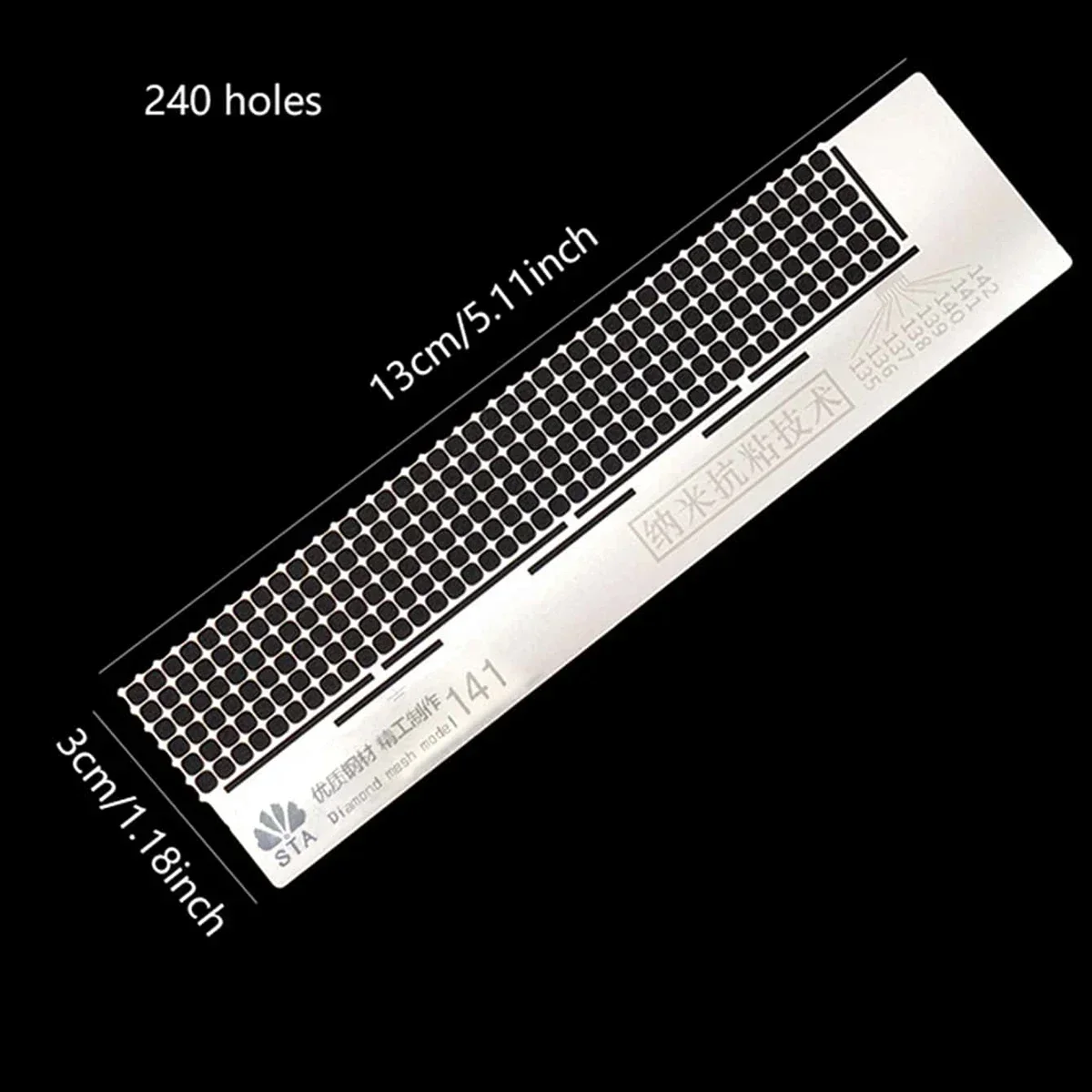 Low Viscosity Stainless Steel Diamond Painting Ruler