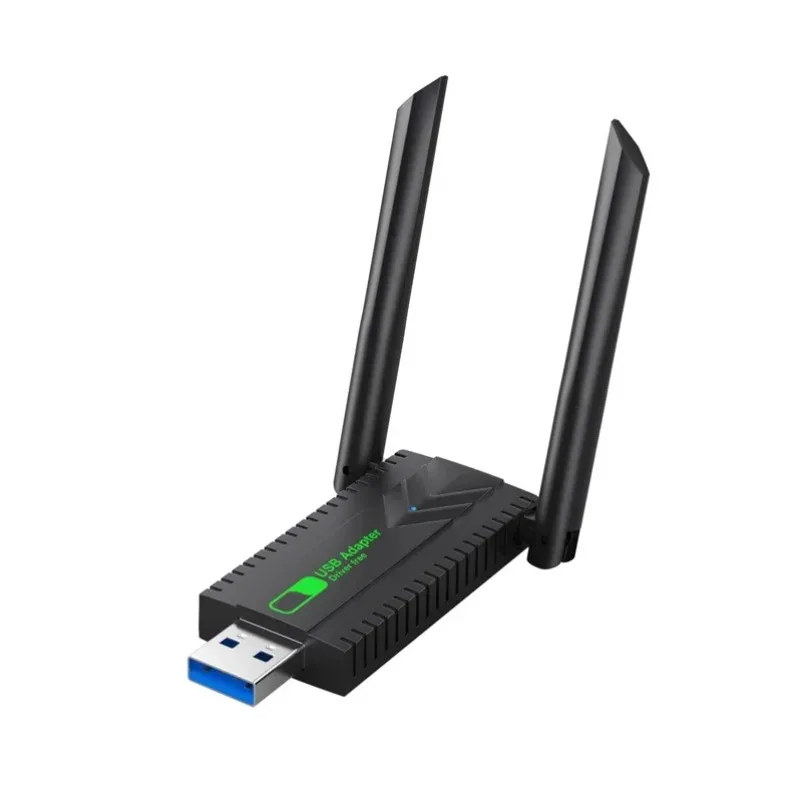 VIKEFON 1300Mbps 듀얼 밴드 2.4G+5Ghz WiFi USB 어댑터 Wi-Fi 동글 수신기 USB3.0 고속 무선 네트워크 카드 드라이버 무료