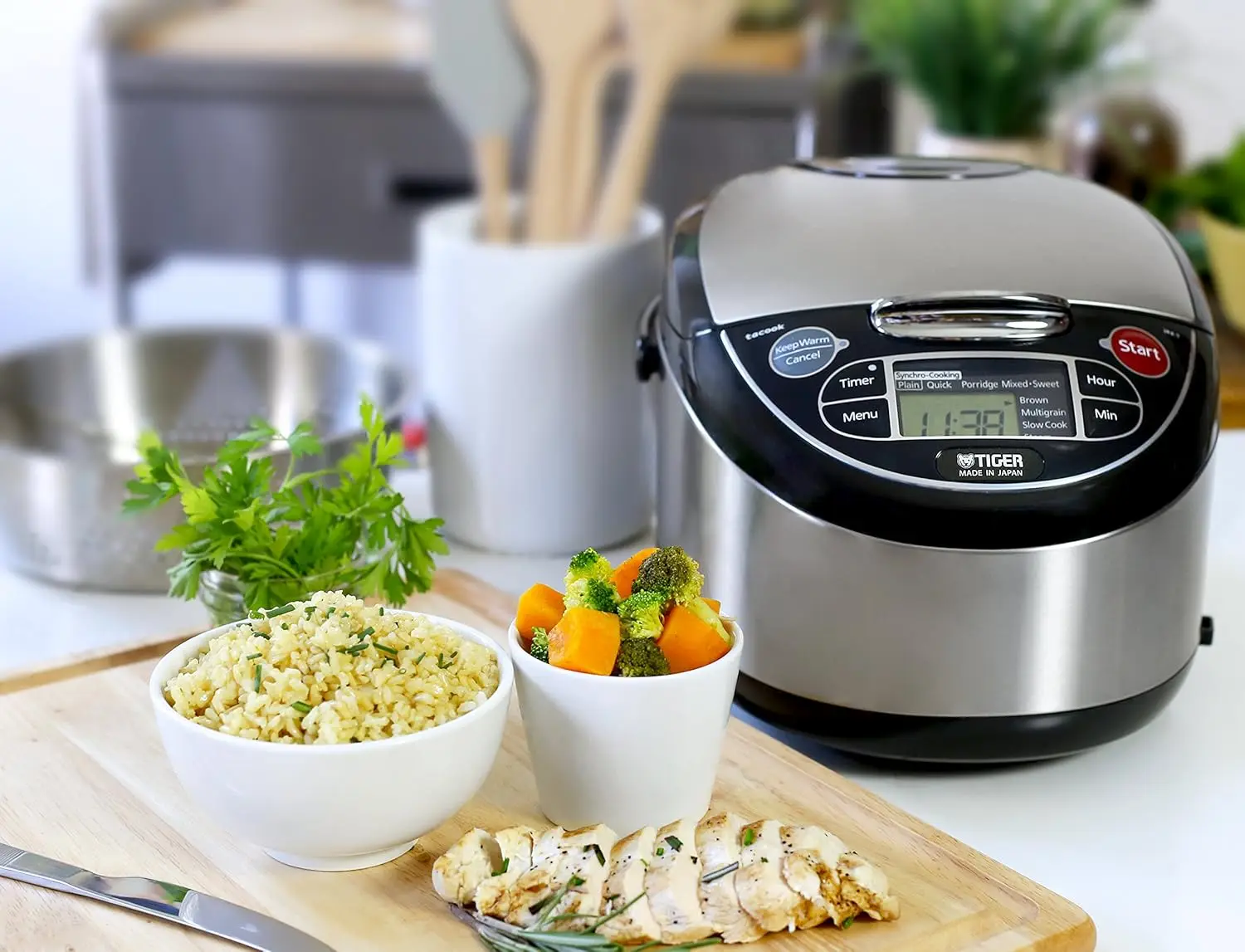 PDU-A30U-K Electric Water Boiler and Warmer + Tiger JAX-T10U-K 5.5-Cup Micom Rice Cooker 6
