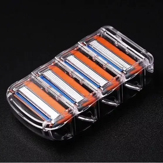 

4PCS/Lot Face Safety Razor for Men gillette fusion 5 layer Shaving Blades Razors Cassettes Shaver Razor Blade dropshipping