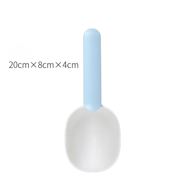 Dog Food Scoop Multifunctional Pet Feeding Spoon with Sealing Clip Grade Plastic Cat Food Dedicated Measuring Spoon 6