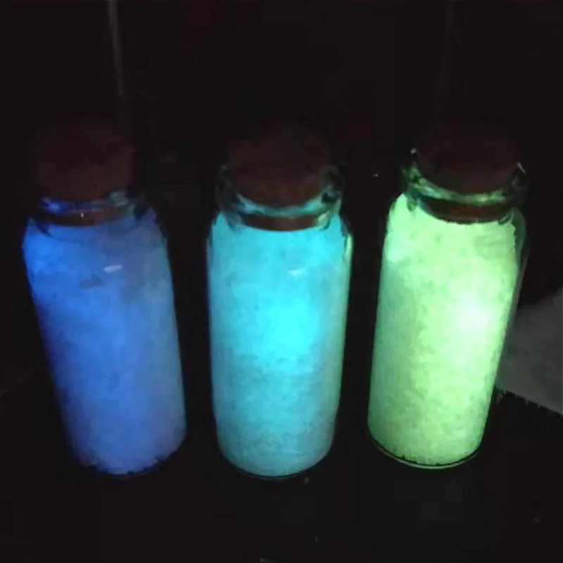 SUEF 1 Bag Colorful Fluorescent Glow Powder Super luminous Particles Sand Glow Pigment in the Dark Home Party Decor @3