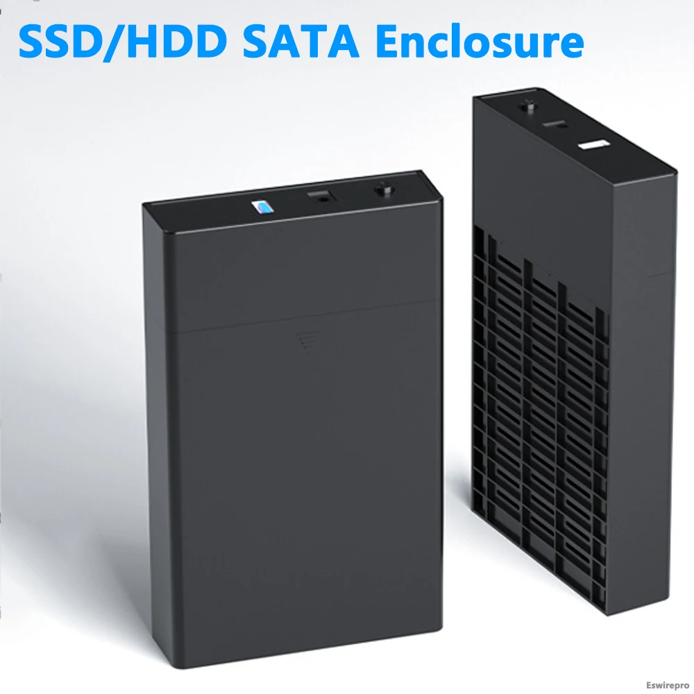 Ruisave 2.5 Custodia Hdd Sata Da 3,5 Pollici Usb3.0 Custodia Hd Esterna Per Hard Disk Box Fino A 18Tb Ssd Sata Drive Reader Hd Externo