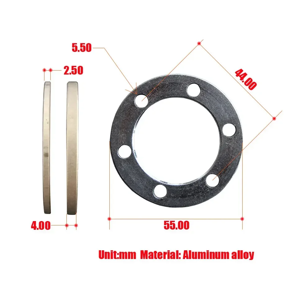 Electric Scooter Brake Disc Gaskets Washers Hub Aluminum Pad Bicycle