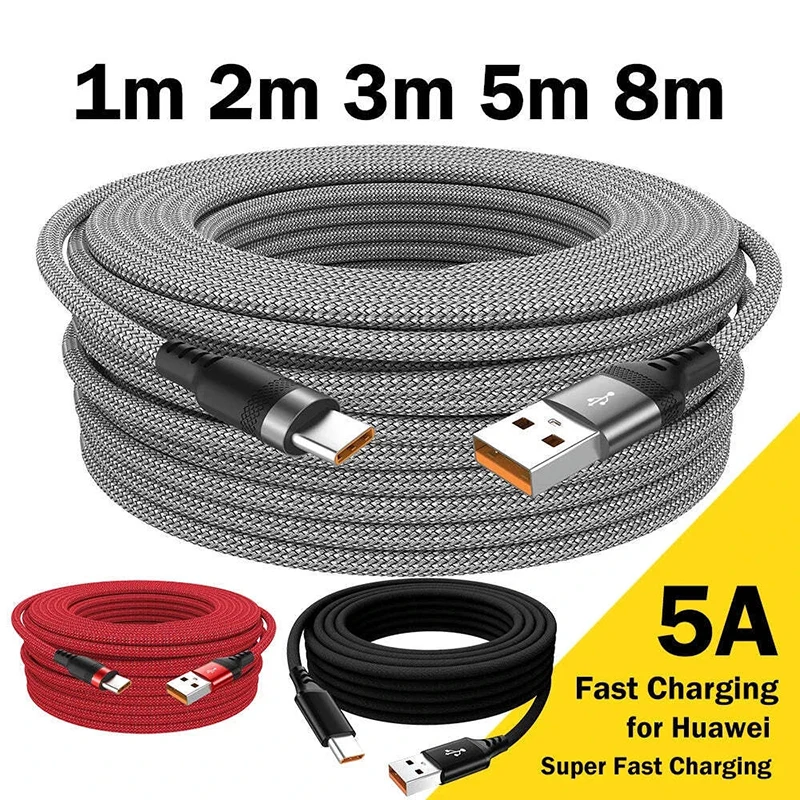 สายชาร์จ USB Type-C 6A ชาร์จเร็ว รองรับหลายแบรนด์