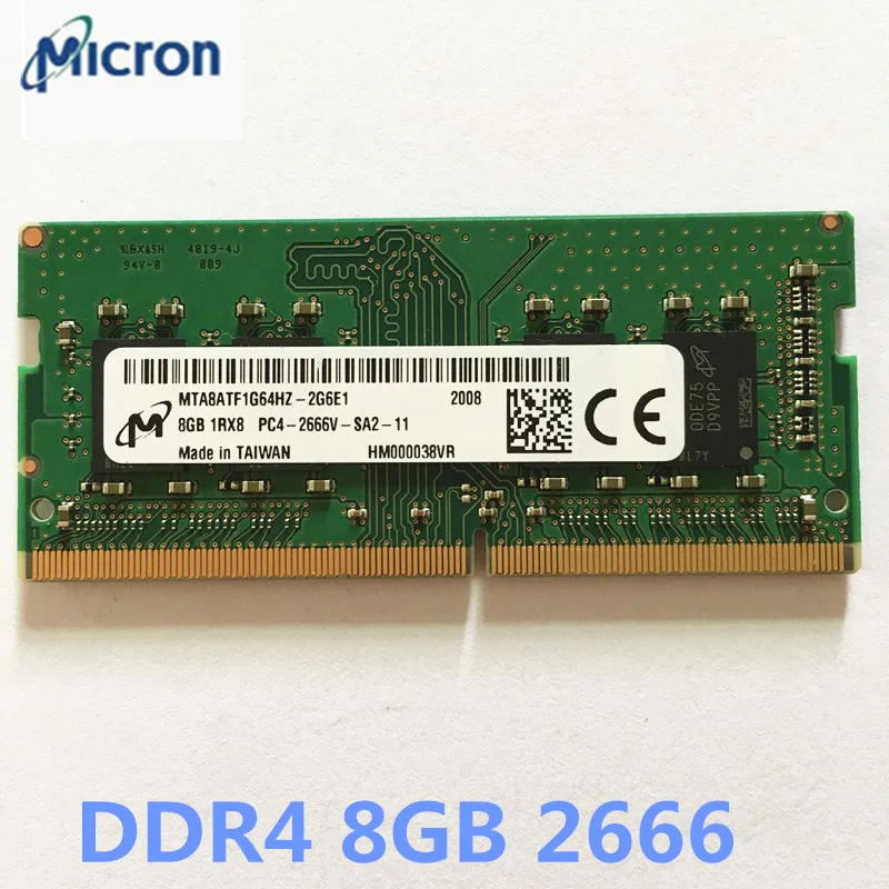 Mémoire RAM Micron DDR4 8GB 2666MHz RDIMM - Module Serveur 1Rx8, Ouvert Jamais Utilisé