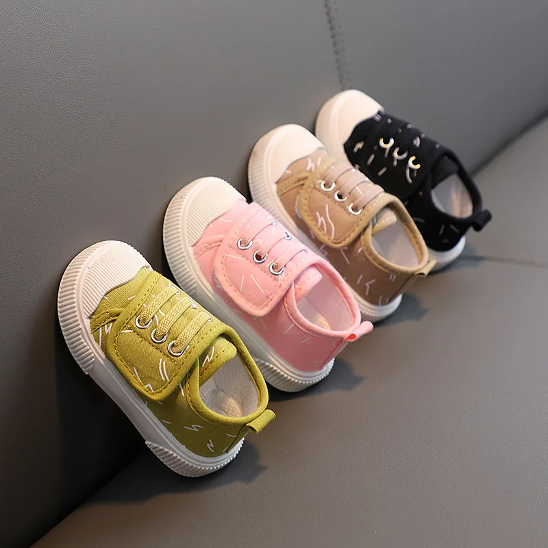 

Children's Canvas Shoes Spring and Autumn New Boys' Walking Shoes Baby Shoes Breathable Casual Girls' Shoes Toddler Boy Shoes