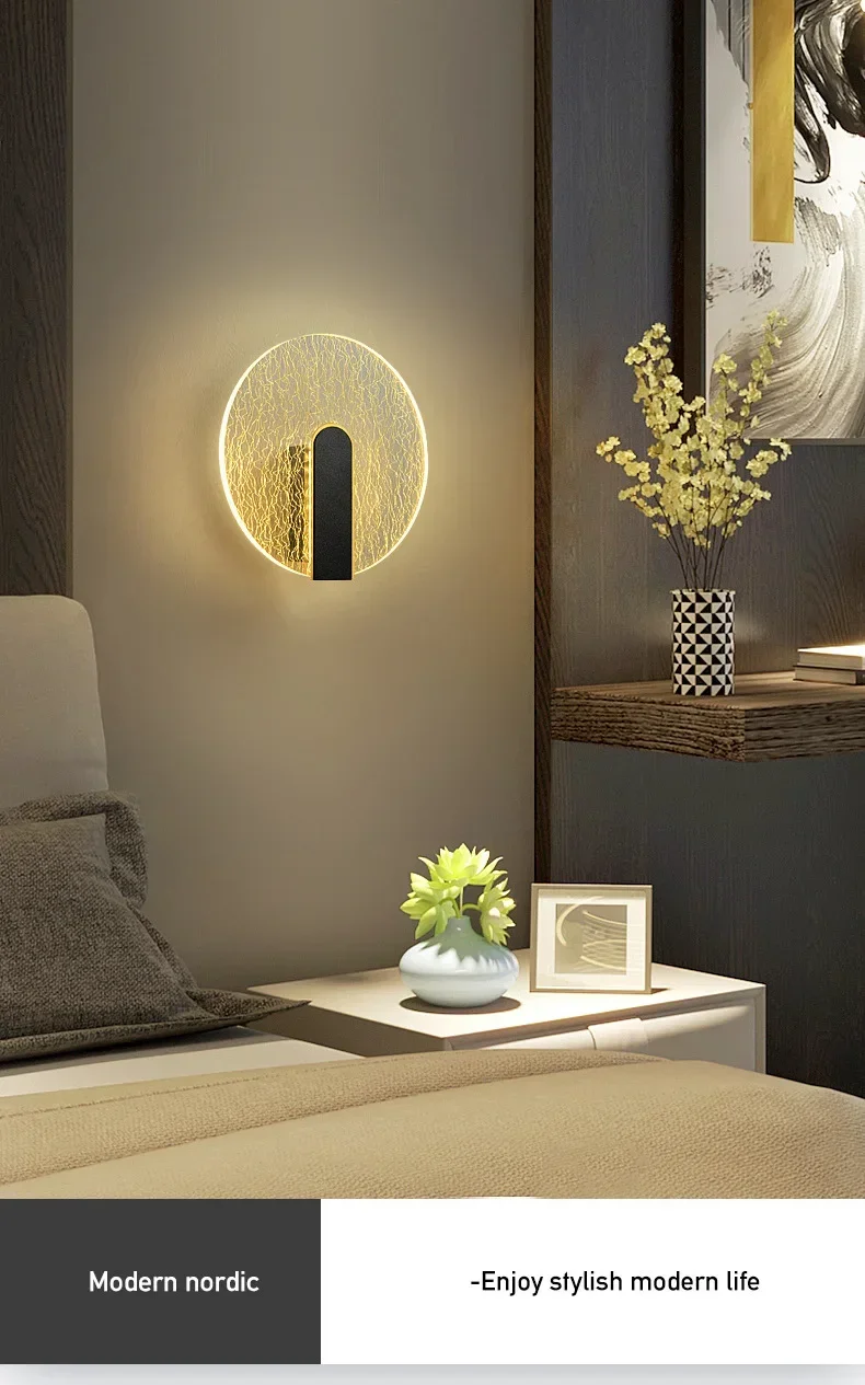 Description Picture 2 of itemLED Ligths Wall Lamp Modern Minimalist Led Wall Sconces for Living Room Decor Bedroom Corridor Aisle Balcony Lighting Fixture