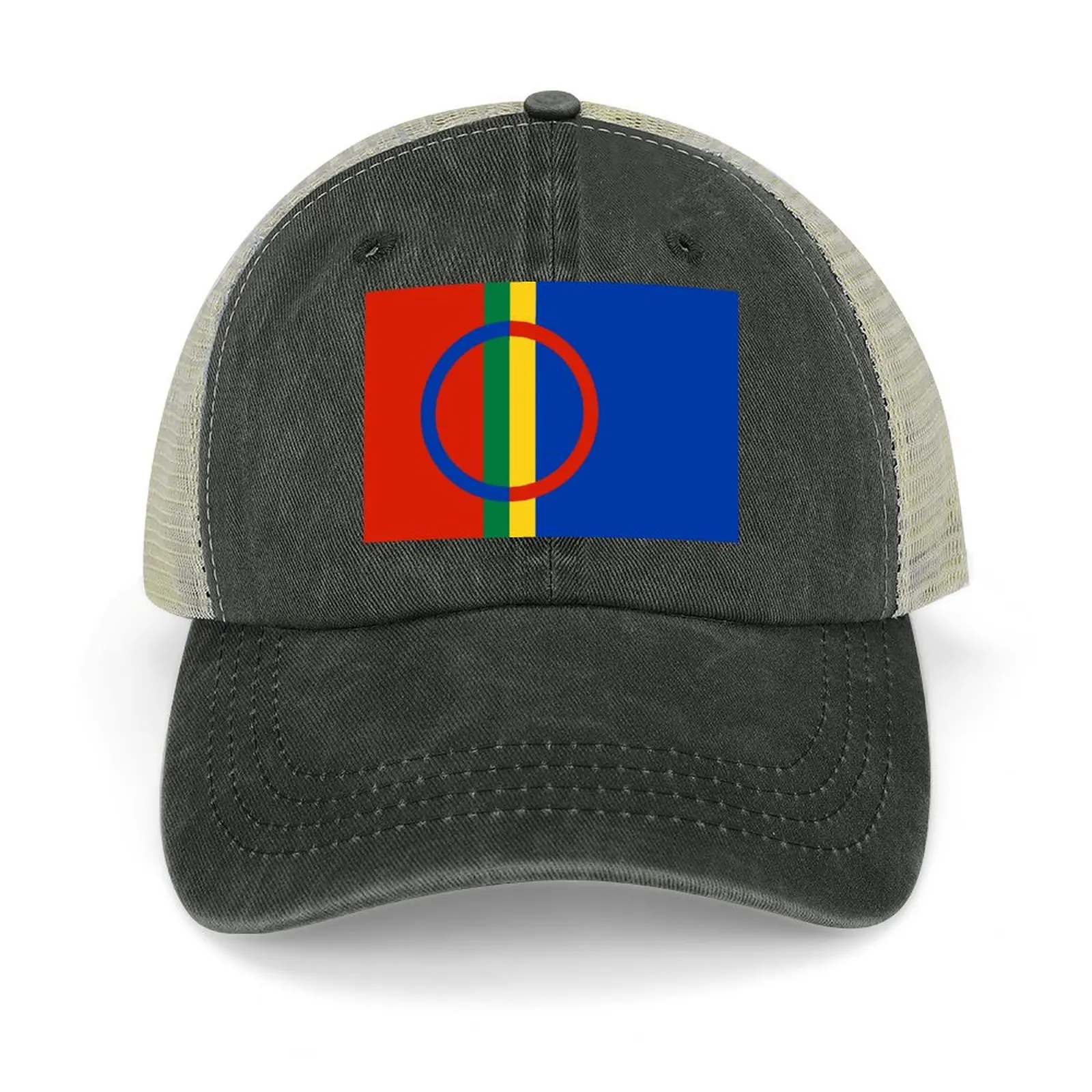 

Sápmi Flag Cowboy Hat Ball Cap Sunscreen Baseball Men Women's