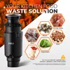 MIUI Continuous Feed Garbage Disposal with Sound Reduction,1/2 HP Stainless Steel Food Waste Grinding System,Power Cord Included 2
