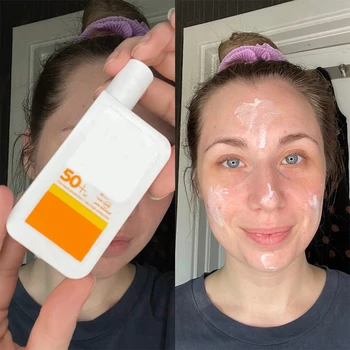 얼굴 자외선 차단제 울트라 SPF50 + 라이트, 상쾌하고 얇은 보호대 바디 자외선 차단, 불완전 방지, 일광 화상 방지, 50ml