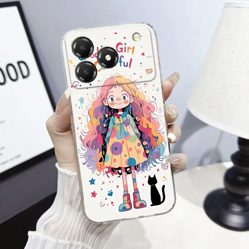 Marble Clear Soft Silicone Protective Phone Case