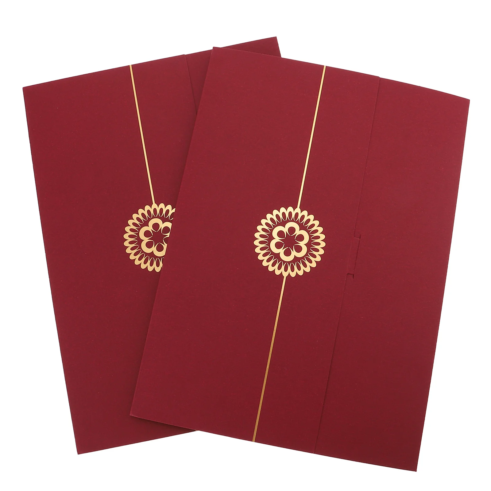 

2 Pcs Honor Certificate Cover Graduation Gifts Award Holder Letter of Appointment Paper Envelope Jam Diploma