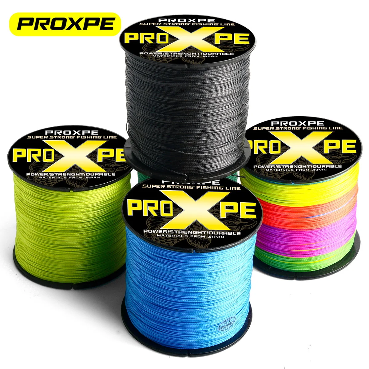 Fishing Line Fishing Tackle PROXPE 4 Strands Multifilament Braideds PE Fishing Line 100M 300M 500M Japan Smooth Carp Wire Pesca Strong 4X Weave Lines