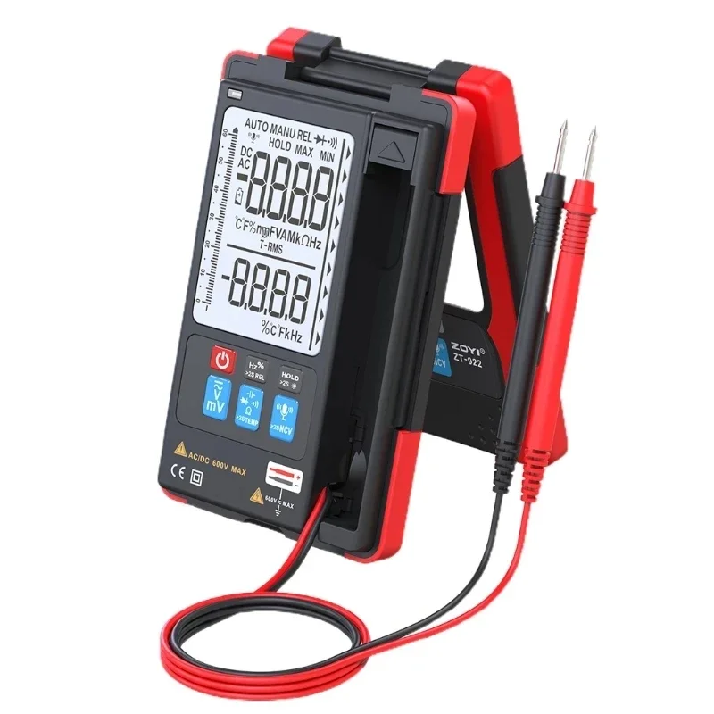 Zoyi Controlled Small Convenient Handle Tester Zt-922 Multimetro Digitale Voice Controlled Ac/Dc Resistance Meter Voice