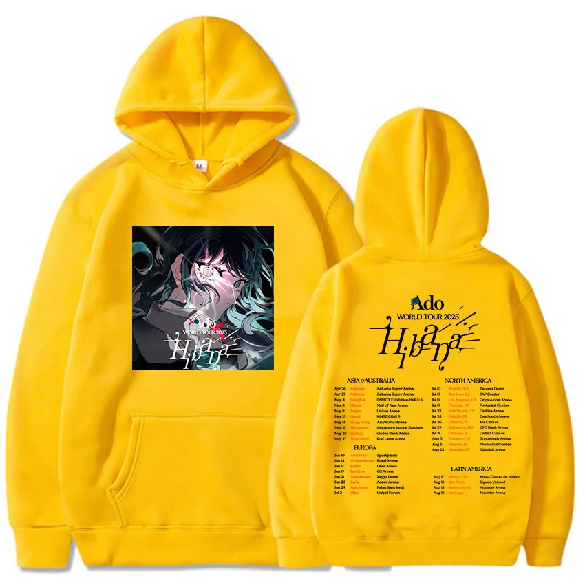 Ado ワールドツアーWish パーカー Lサイズ Japanese Singer Ado World Tour 2025 Hoodies Graphic Clothes