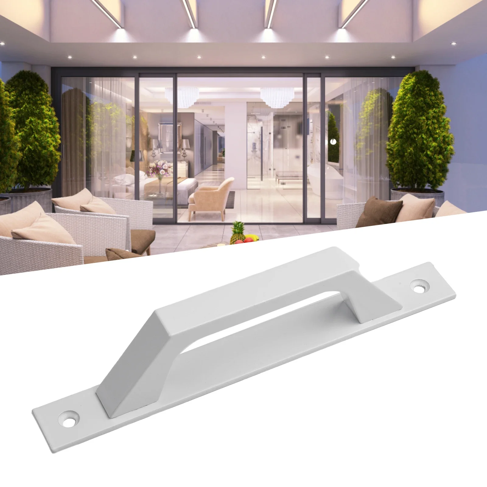 Barn Door Pull Handle Heavy Duty Black Iron Hot Bed Sliding Gate Shed Garage Furniture Hardware Home Wooden Door Lock