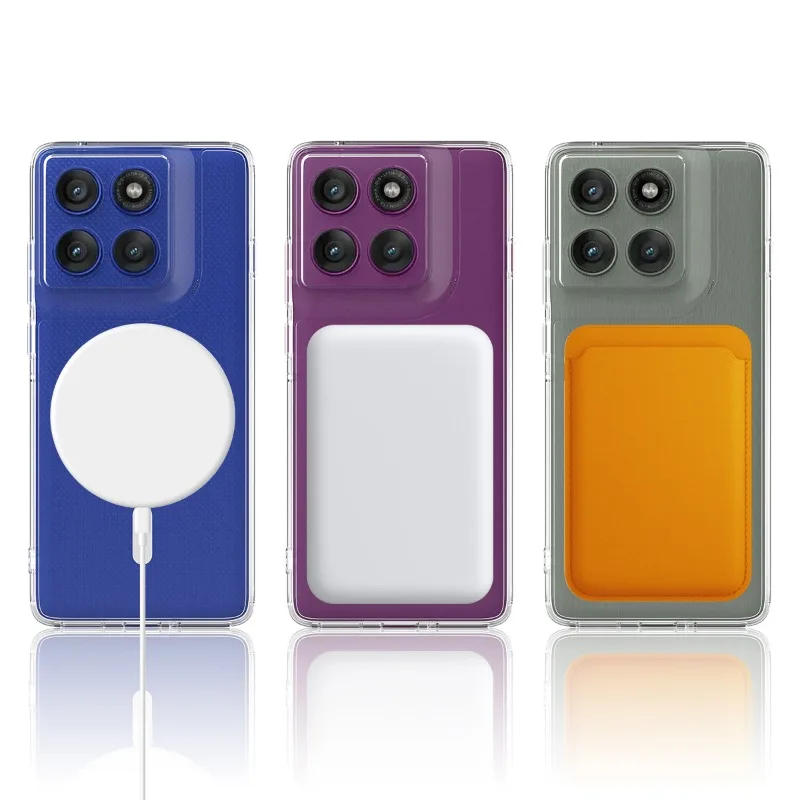 Shockproof Transparent Silicone Case with Wireless Charging