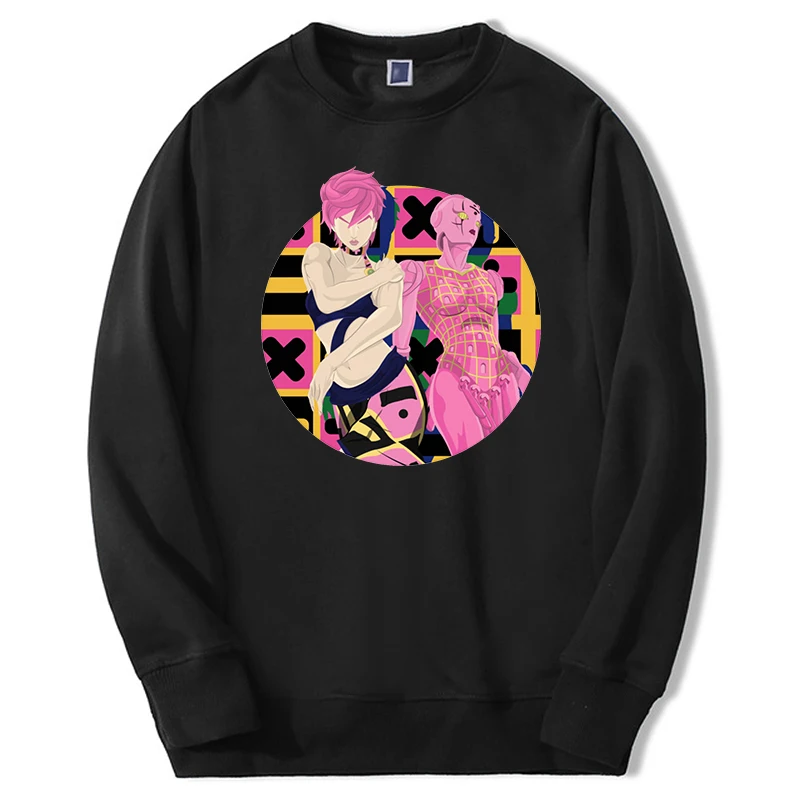 

Anime JoJo's Bizarre Adventure Dio Jotaro Stone Ocean Spice Girls Men's Fashion Sweatshirts Hoodie Oversized Unisex Pullovers