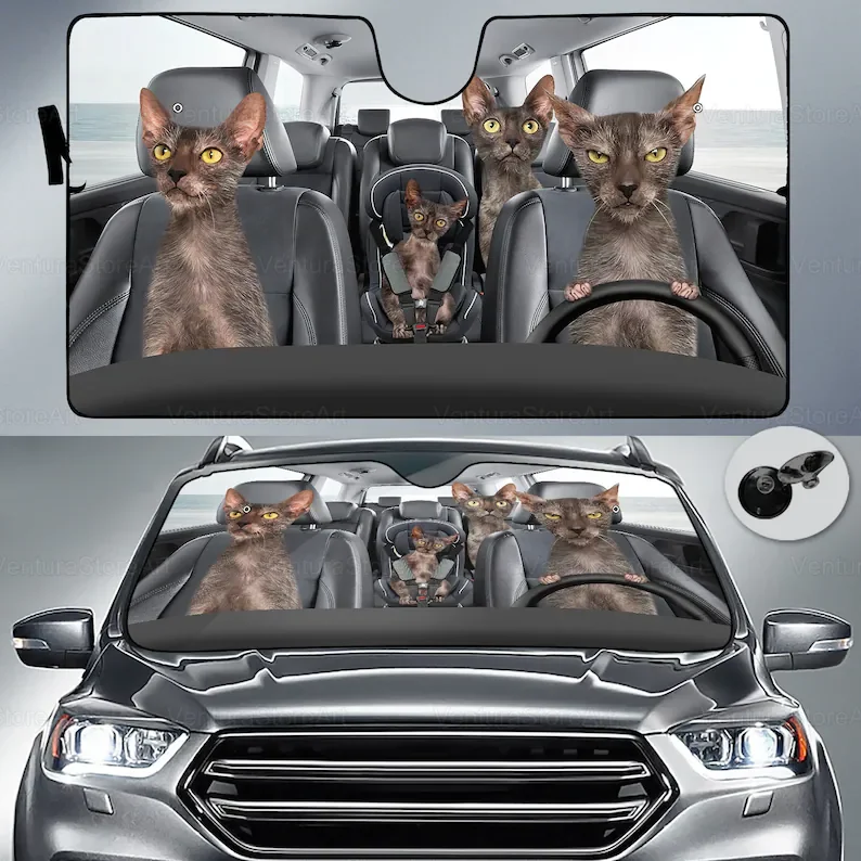 

Lykoi Cat Car Sunshade, Lykoi Cat Lover, Cat Car Accessory, Cat Car Sunshade, Lykoi Cat Car Decoration, Auto Sun Shade