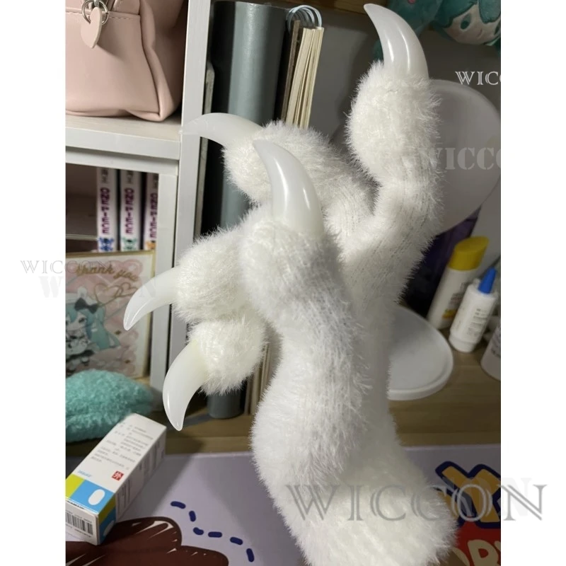 Furry Gloves Kig Fursuit Kigurumi Cosplay Plush Gloves Full Season Claw Gift