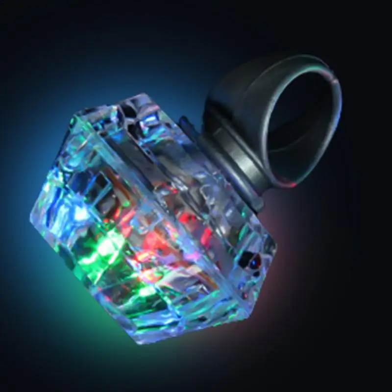 

1pc Glowing Rings LED Luminous Finger Rings Light Up Toys Kids Birthday Party Favors Flashing Rings Jewellery Christmas Gifts