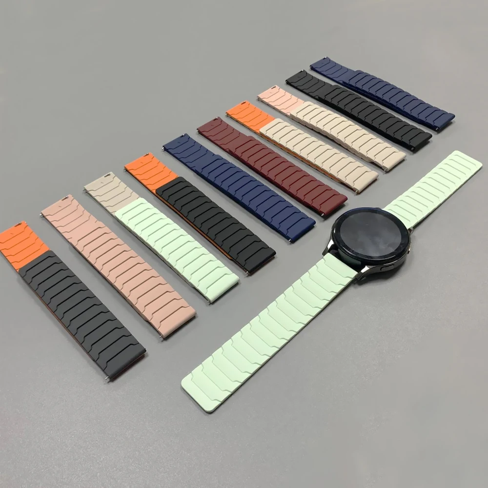 Magnetic Silicone Loop Band for Smartwatches (20/22mm)