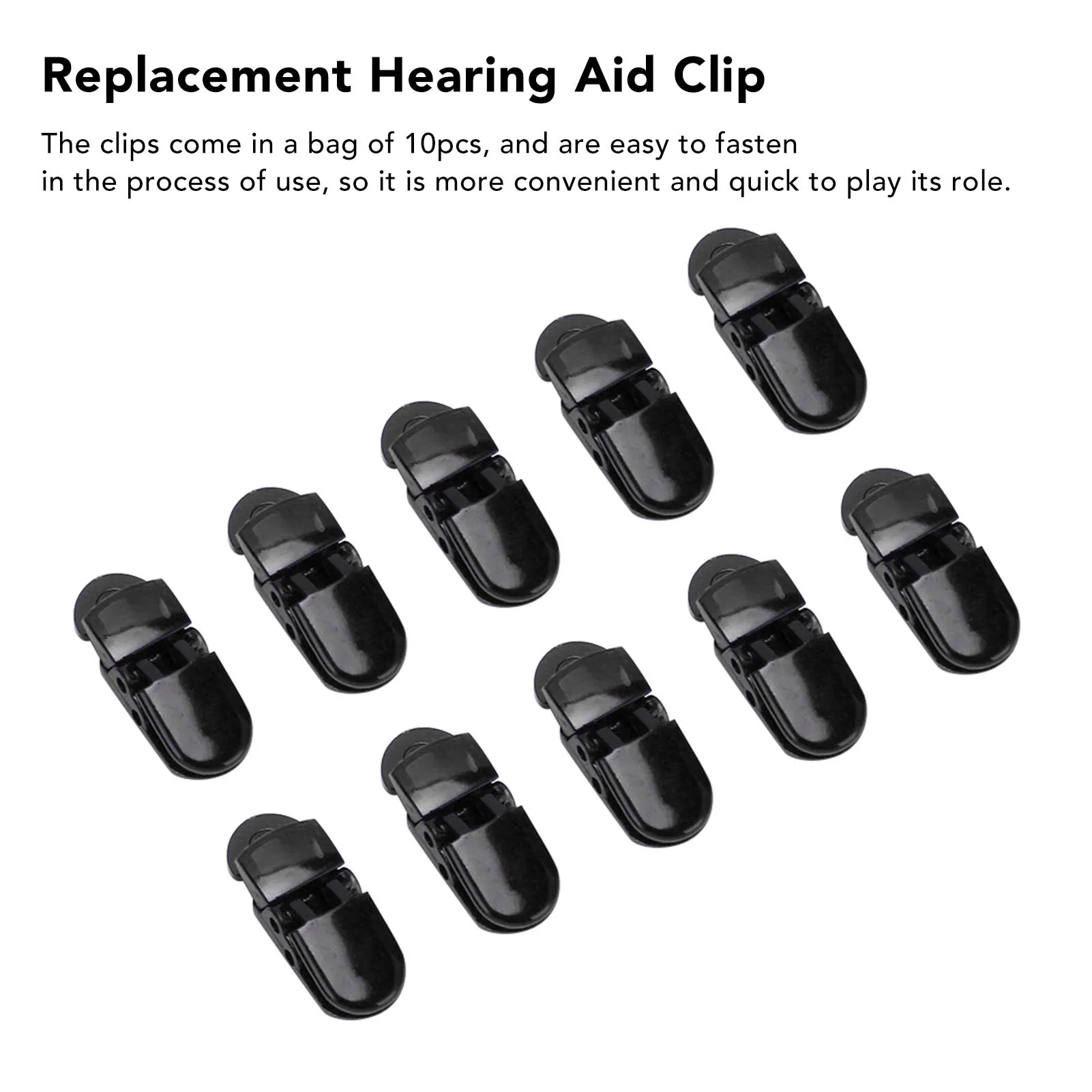 Hearing Aid Anti Lost Rope Clip 10Pcs Hearing Aid Lanyard Clip Multipurpose Transparent Hearing Aid Clip for Quick Building 2