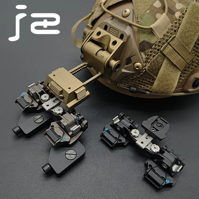 Metal Tactical L4G19 Nvg Night Vision Mount Kvc Rqe Universal Dual Bridge Helmet Mount Base Adapter Accessori Per Il Pvs-14