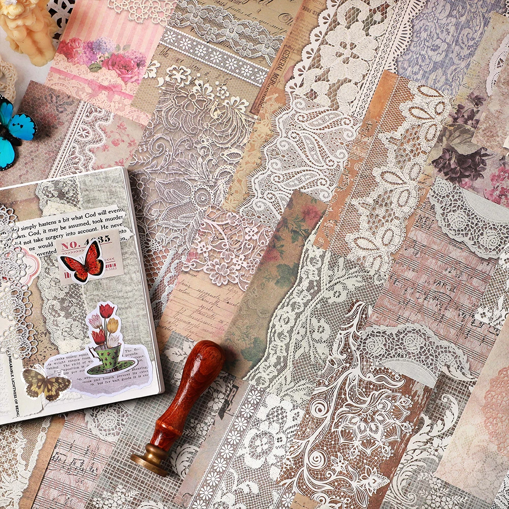 30 pcs/pack Lace lace material paper Diy Diary Album Decorative 