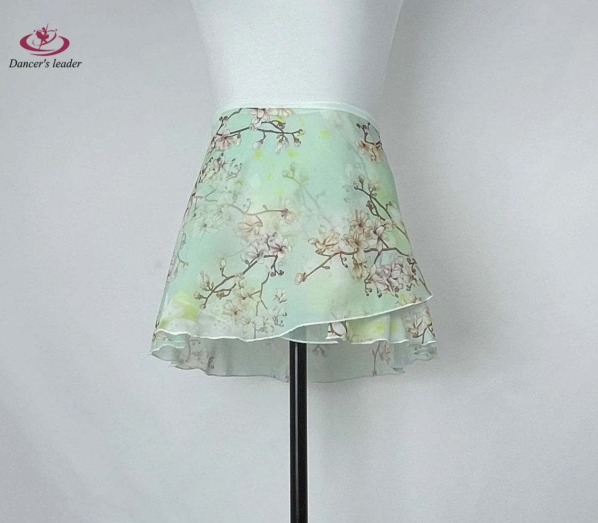 

Ballet Skirt Adult Bodysuit Branch Blossoming Watermark Girl Stage Performance Practice Ballet Mini Skirt