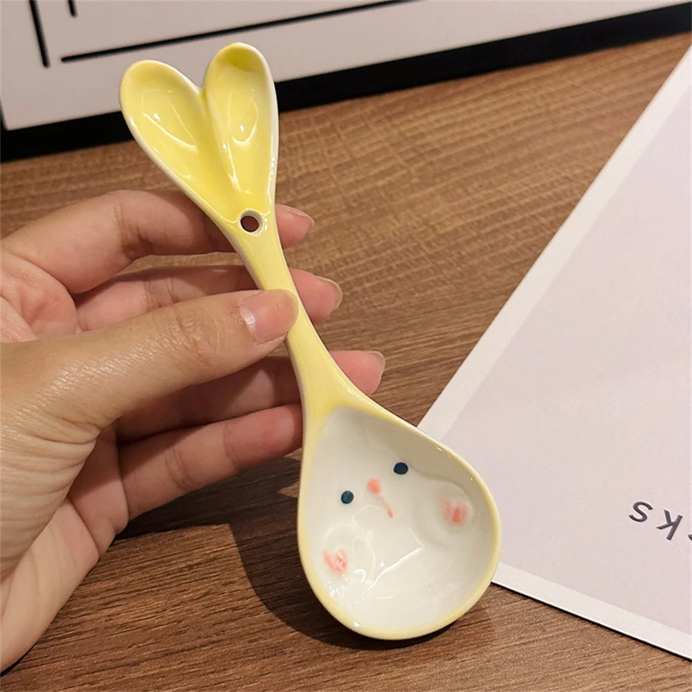 세라믹 스푼 믹싱 스푼, 디저트 스푼, 매우 심미적, 안전, 눈길을 끄는 트렌드, 절묘한 베스트셀러 선물