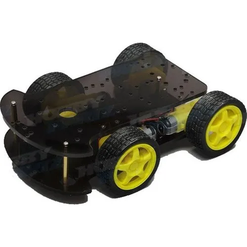 Arduino Robotics Encoding DIY 4 Wheel Robot CAR Chassis 4WD Chasis Kit 4lü | Электронные компоненты и