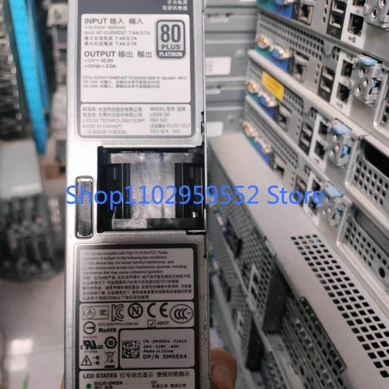 R320 R420 550W 전원 공급 장치 L550E-S0 0M95X4용 1개