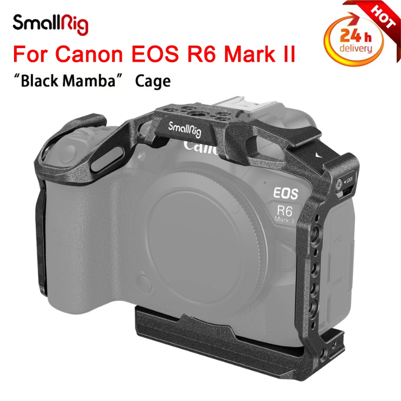 Smallrig Black Mamba Cage Per Canon Eos R6 Mark Ii 4161 Per Treppiedi Di Tipo Arca Per Stabilizzatori Rs 2 / Rsc 2 / Rs 3 / Rs 3 Pro